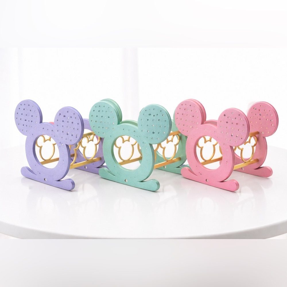 Handmade Mickey Mouse Ear & Disney Pin Display Stand - 1